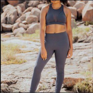 RARE Popflex Active Terrain Collection Morning Dew Legging Color Granite Size L